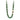 Vintage 20" Nephrite Jade Knotted Necklace with 14K Yellow Gold Clasp
