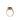 Vintage Estate 10K Yellow Gold Diamond Inset Onyx Ring