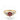 Vintage Estate 10K Yellow Gold Ruby and Diamond Floral Cluster Ring