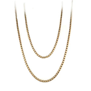 Upcycled Antique 10K Yellow Gold 24.5 inch Snake Chain