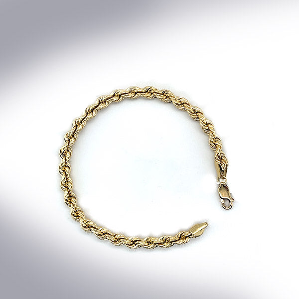 Estate 14K Gold Rope Style Bracelet