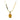 Estate 14K Yellow Gold Heliodor and Diamond Pendant