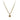 Estate 14K Yellow Gold 0.58ct Round-Cut Champagne Diamond Solitaire Pendant
