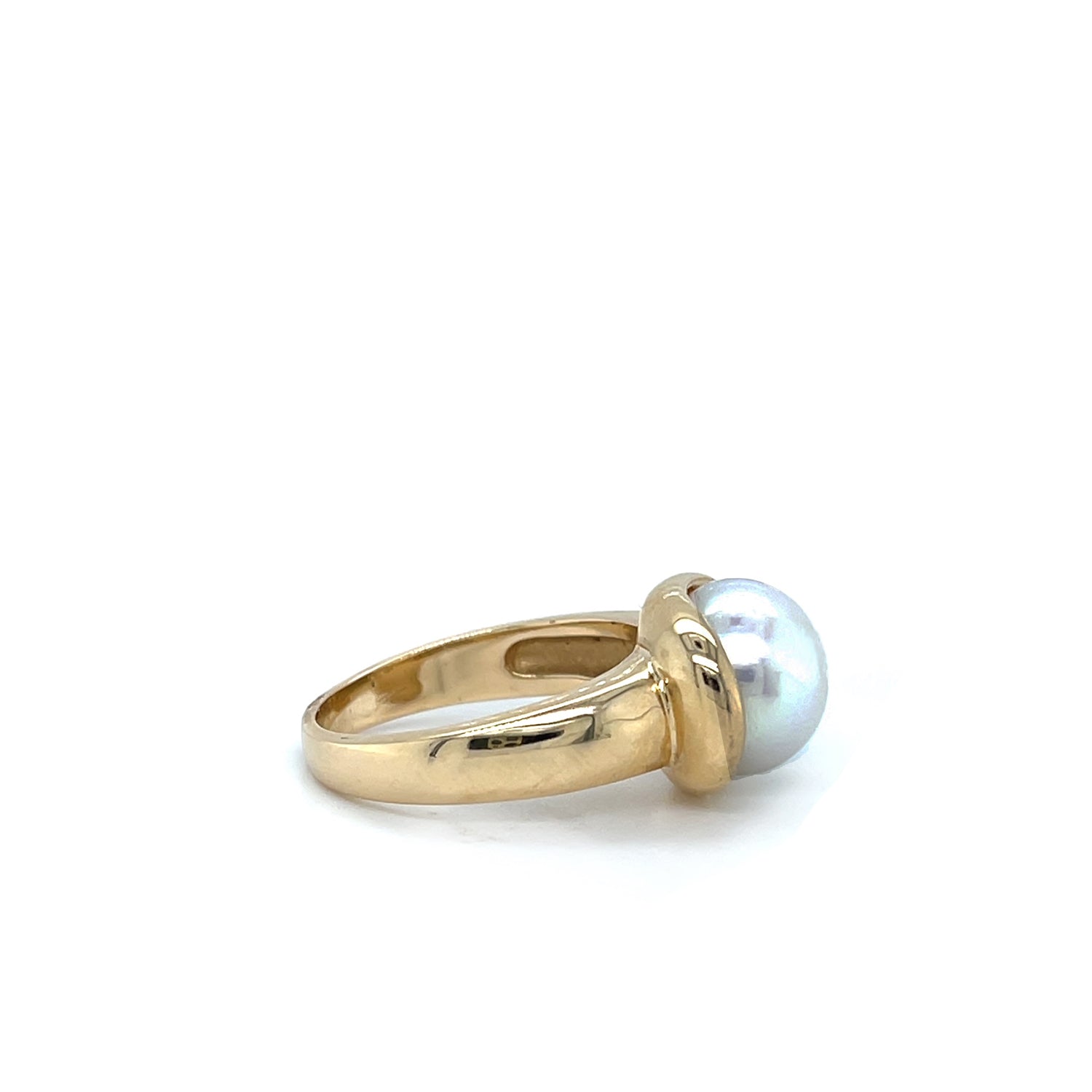 Estate 14K Yellow Gold Mabe Pearl Ring