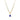 Estate 14K Yellow Gold Trillion Cut Tanzanite Solitaire Pendant