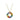 Estate 18K Yellow Gold Diamond and Gemstone Rainbow Scalloped Circle Pendant