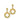 Estate 22K Yellow Gold Diamond-Cut Striated Circle Dangle Stud Earrings