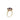 Estate 14K Yellow Gold Amethyst and Diamond Suburst Halo Ring