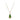 Estate 10K Yellow Gold Nephrite Jade Pendant