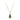 Estate 10K Yellow Gold Nephrite Jade Pendant