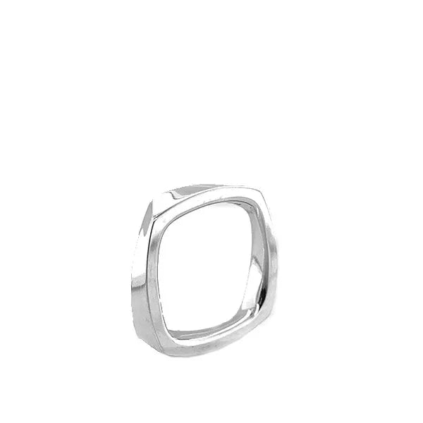 Estate Tiffany & Co. Frank Gehry 18K White Gold Torque Band Ring
