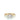 Estate Birks 14K Yellow and White Gold Round Cut Diamond Three Stone Engagement Ring