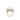 Vintage 18K Yellow Gold Mabe Pearl and Diamond Halo Cocktail Ring