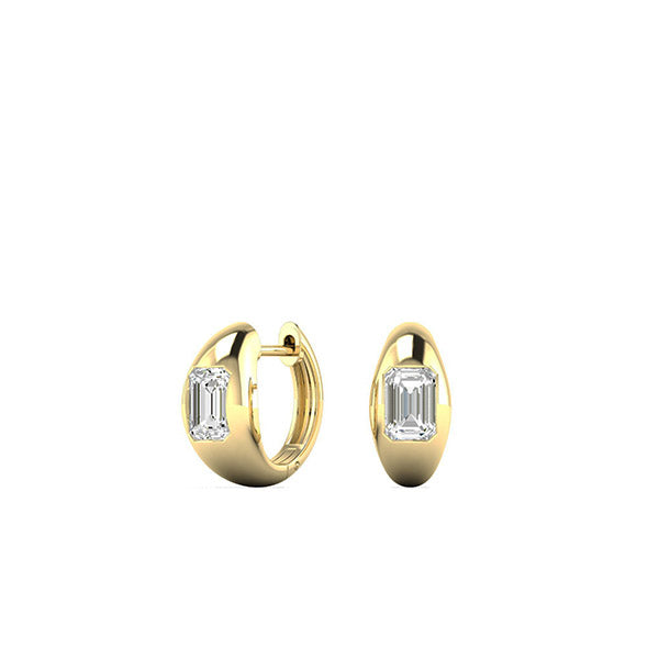 Lab Grown Diamond Huggie Earrings