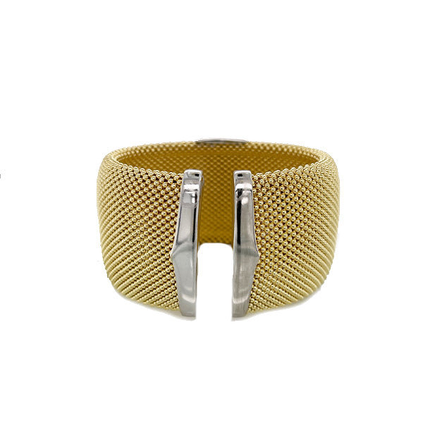 Marcello Pane Sterling Silver and 18K Gold Vermeil Cuff