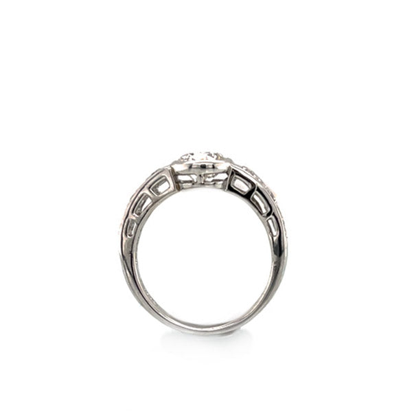 Platinum 1.32 Carat Total Weight Natural Diamnd Engagement Ring