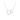 Gabriel & Co. Sterling Silver Double Circle Diamond Pendant Necklace