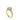 Gabriel & Co. Yellow Gold Round Three Stone Bezel Set Diamond Engagement Ring