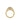 Gabriel & Co. Yellow Gold Round Three Stone Bezel Set Diamond Engagement Ring