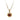 Upcycled Antique 14K Yellow Gold Garnet Floral Pendant
