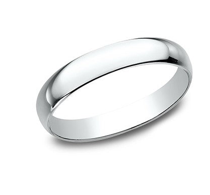3mm 14k White Gold Classic Ring – TrueBijoux - Main Image