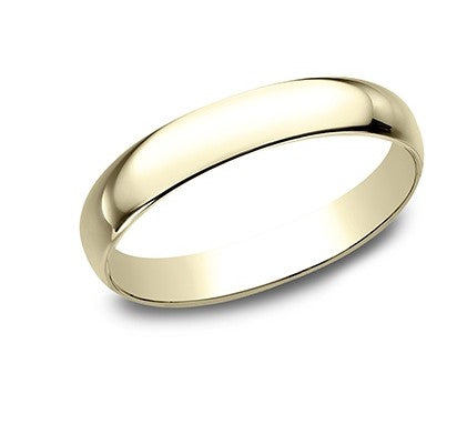 3mm 18 karat yellow gold classic ring with a high polish finish