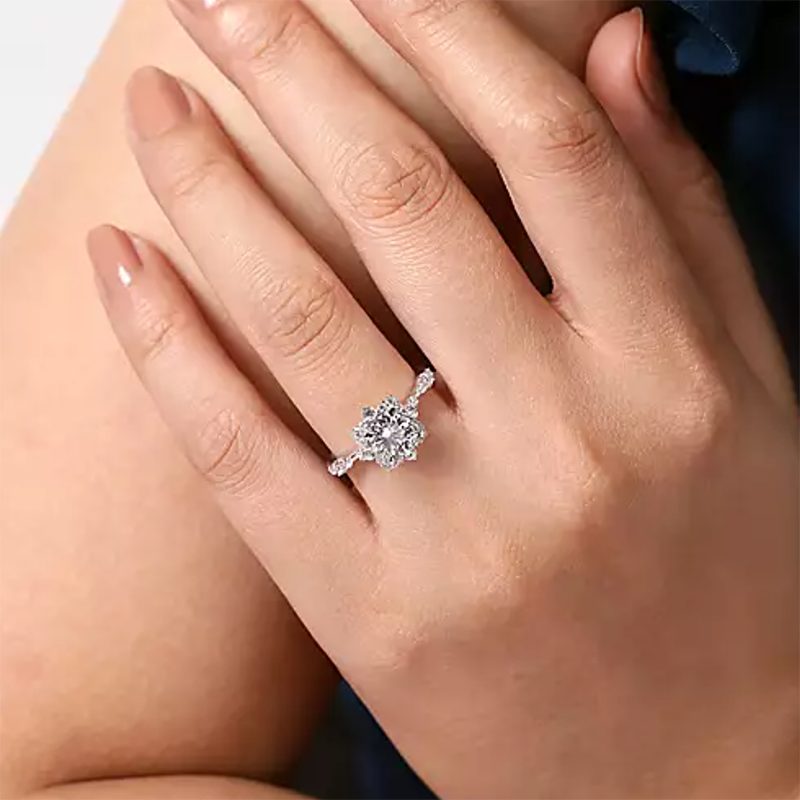 Intricate sales engagement rings