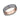 6.5mm 14 karat rose gold and grey tantalum ring with wire finish