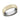 6.5mm 14 karat yellow gold and grey tantalum ring with swirl finish