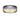 8mm grey tantalum and 14 karat yellow gold inlay ring with satin finish