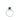 Bijoux Love 18K White Gold Green Tourmaline And Diamond Ring