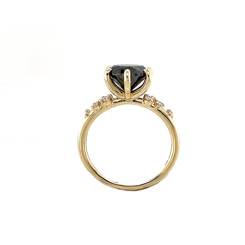 Gabriel & Co. 2.78ct Black Diamond Engagement Ring