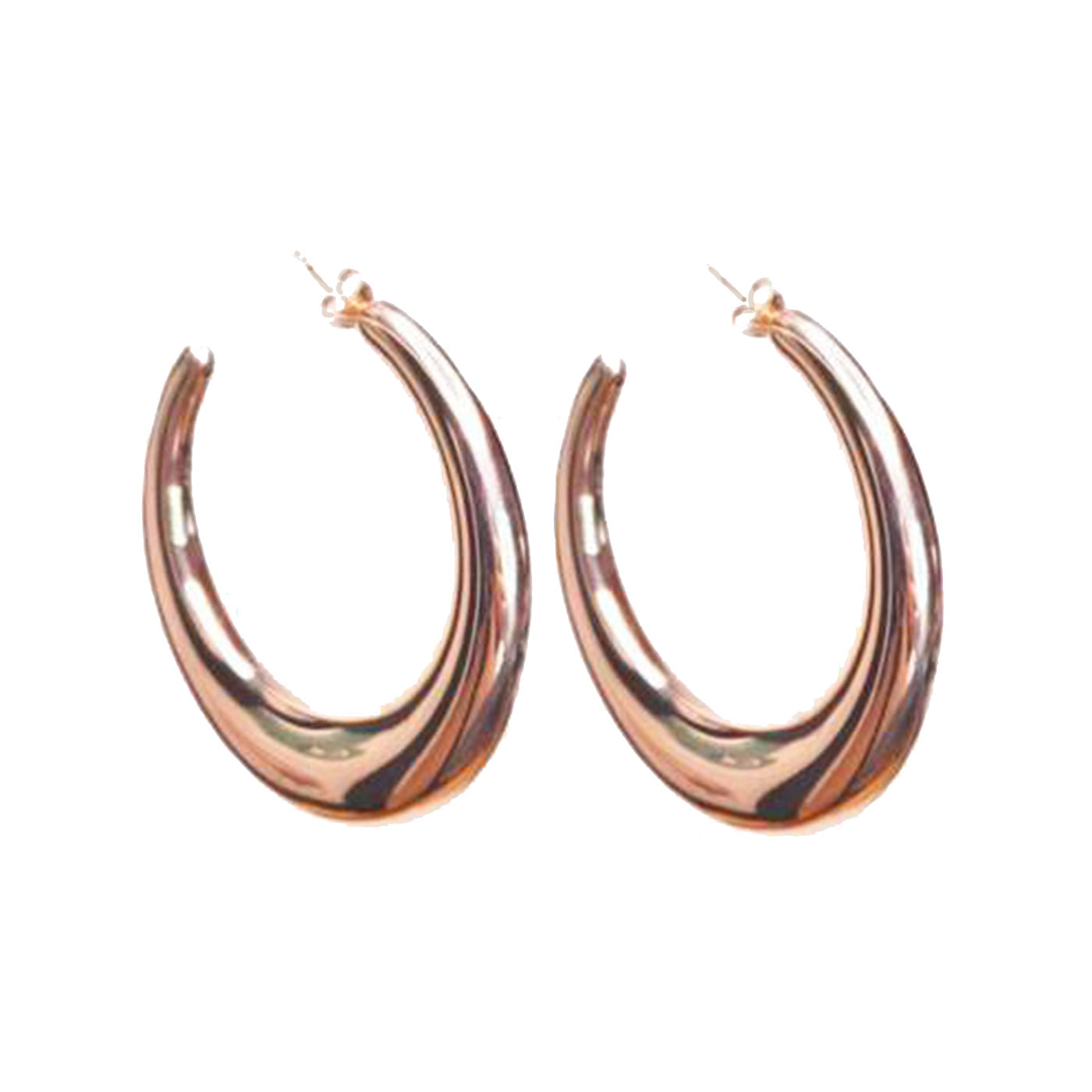 Marcello Pane 18k Rose Gold Vermeil Dreamy Hoop Earrings