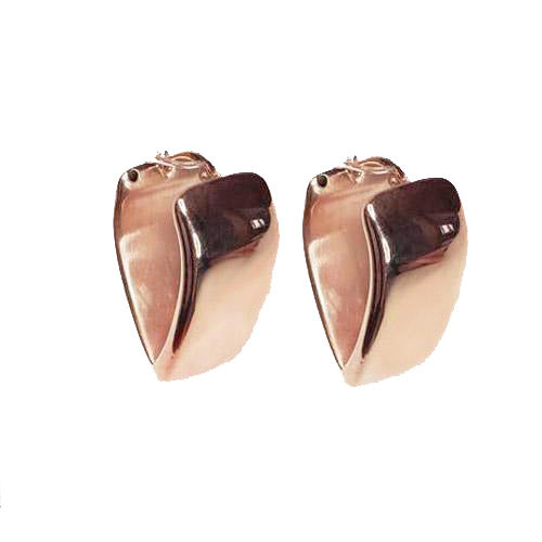 Marcello Pane 18k Rose Gold Vermeil Geometric Earrings