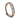 6mm high polish rose gold and channel set diamond ring