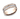 8mm high polish rose gold ring with channel set diamonds