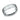 7.5mm white gold rivet coin edge ring with satin finish