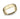7.5mm yellow gold rivet coin edge ring with satin finish