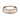6mm rose gold ring with wire finish inlay