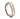 6.5mm rose gold ring with a swirl finish inlay
