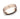7mm rose gold sculpted wave ring with satin finish