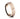7mm rose gold sculpted wave ring with satin finish
