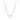 Bijoux Oro 14K White Gold Double V Diamond Pendant