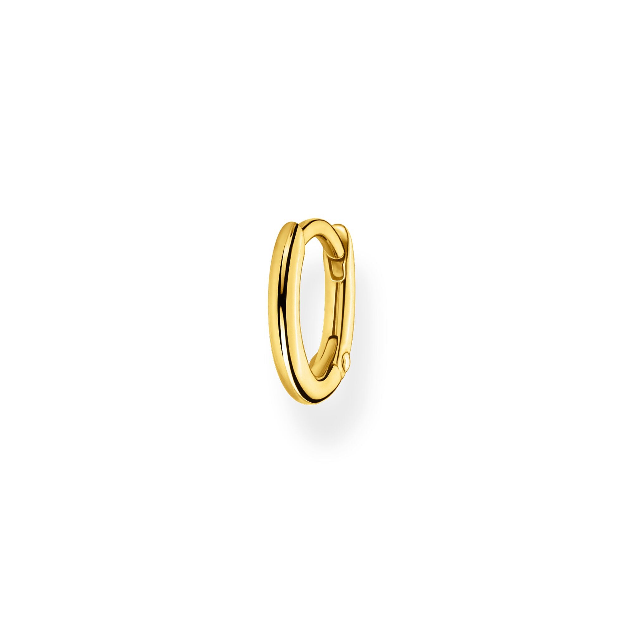 Thomas Sabo, Sterling Silver, Yellow Gold Plated, Single Hoop Earring,12mm, Ottawa