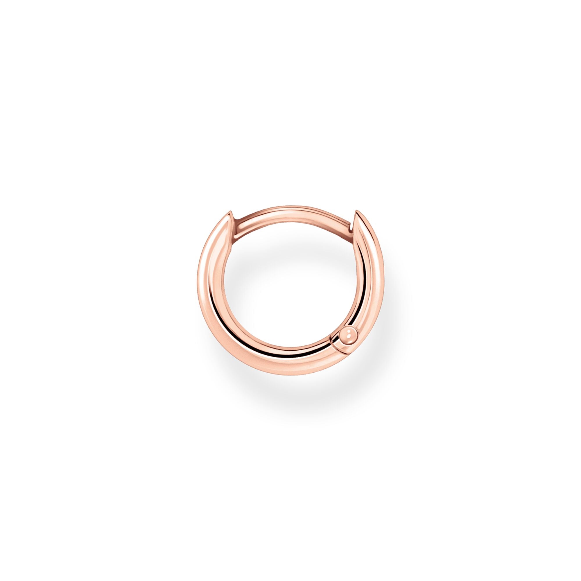 Thomas Sabo, Sterling Silver, Rose Gold Plated, Single Hoop Earring, 12mm, Ottawa