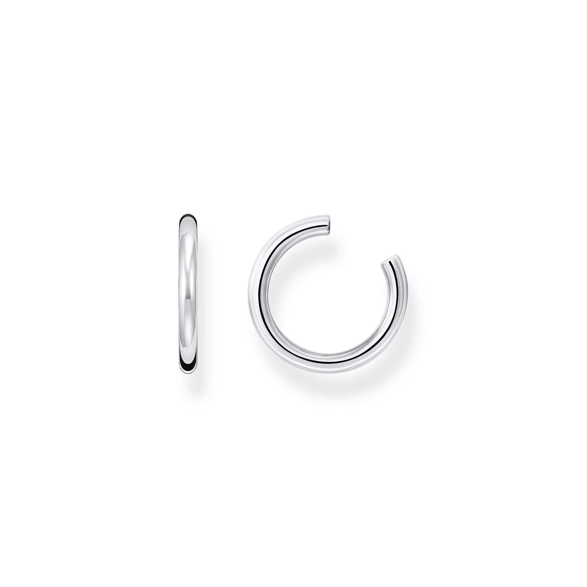 Thomas Sabo sterling silver plain ear cuff for non pierced ears.  Comes as a single earring