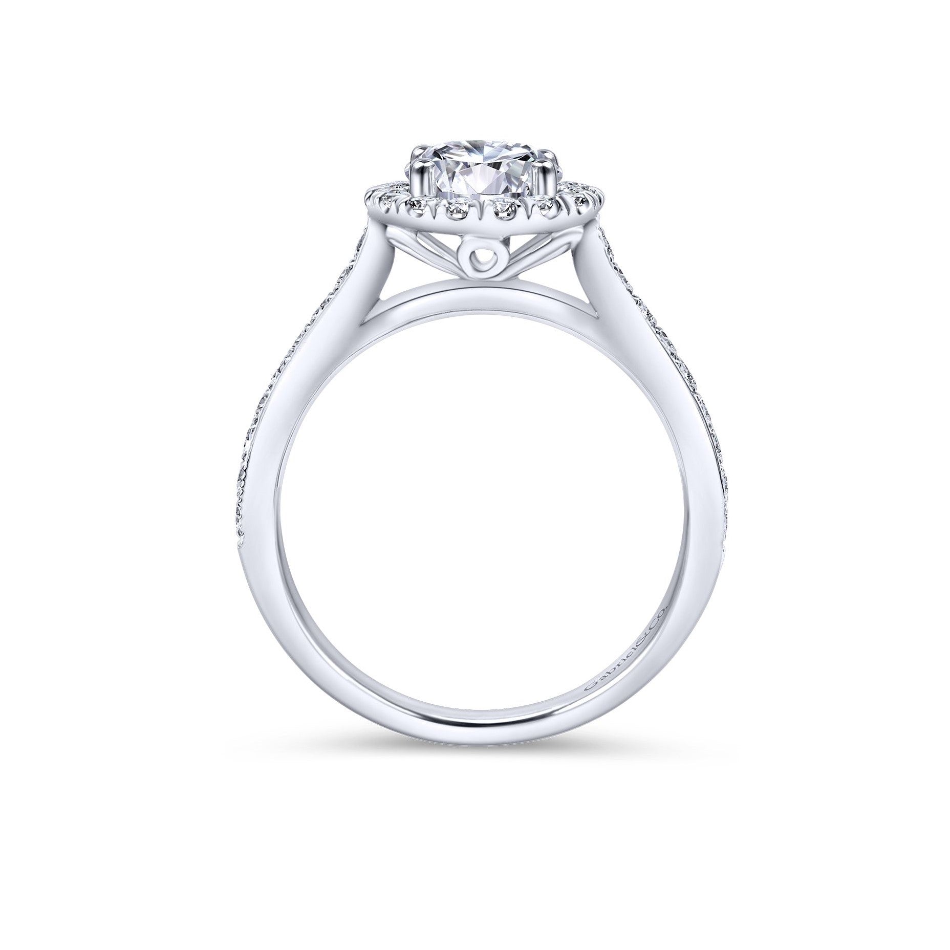 Gabriel & Co. 14k White Gold Diamond Engagement Ring