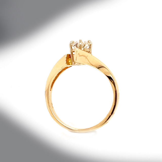 Estate 14K Yellow Gold 0.45ct Diamond Engagement Ring