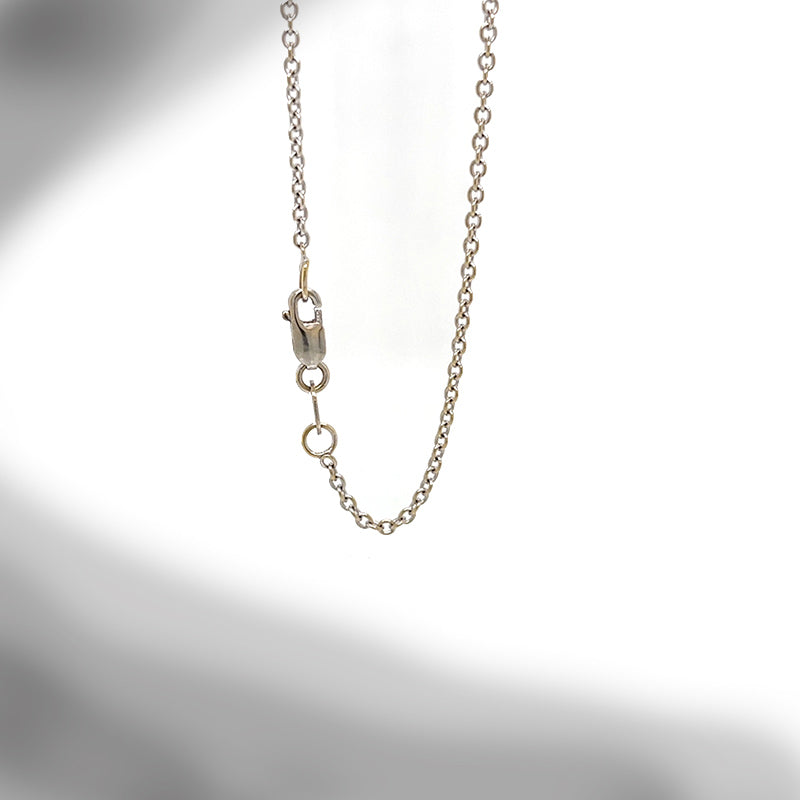 Estate 14K White Gold Diamond Pendant