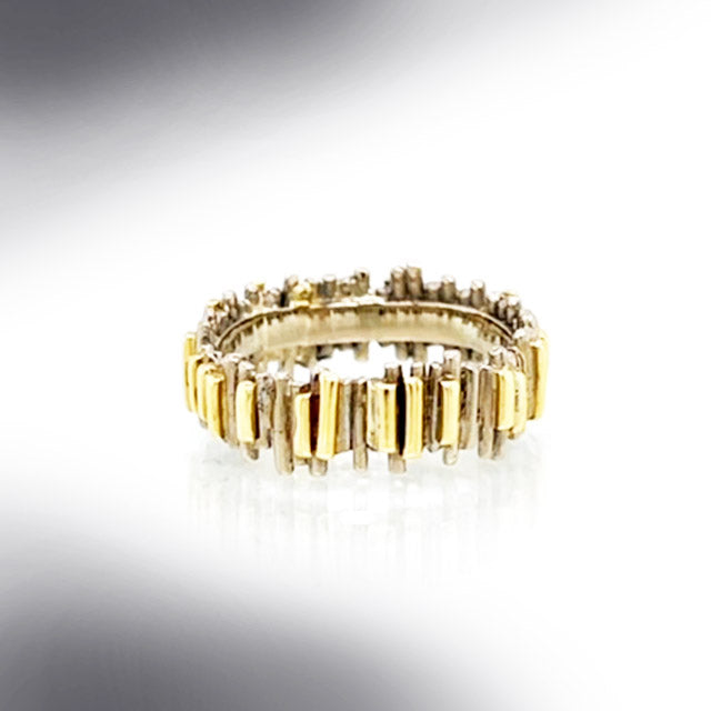 Estate 18K Yellow Gold Designer Hand Made Ring
